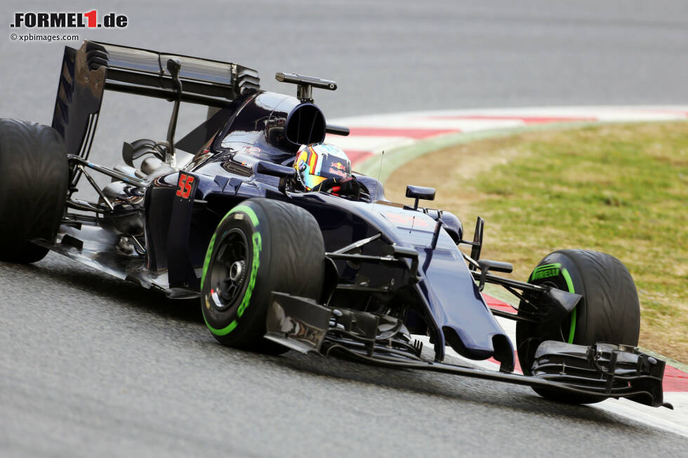 Foto zur News: Der Toro Rosso-Ferrari STR11 von Max Verstappen und Carlos Sainz (provisorische Lackierung)