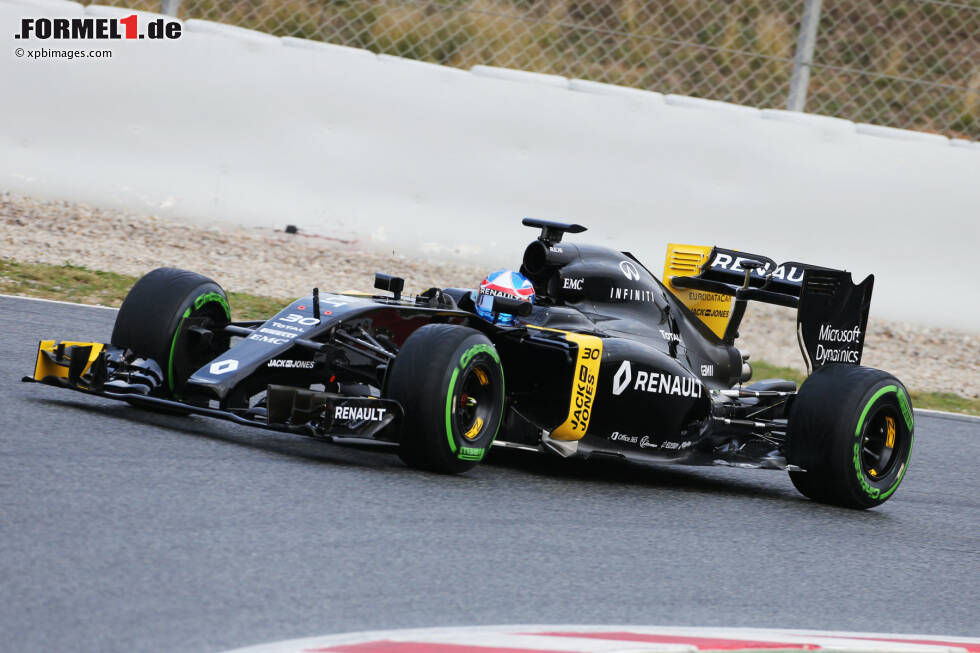 Foto zur News: Der Renault R.S.16 von Kevin Magnussen und Jolyon Palmer (provisorische Lackierung)