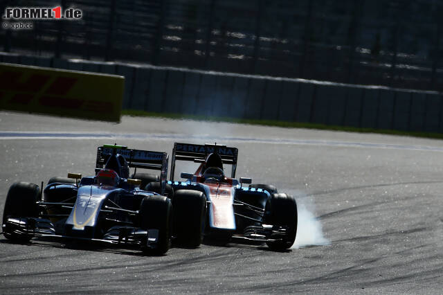 Foto zur News: Manor-Rookie Pascal Wehrlein zaubert seinen üblichen Raketenstart hin (von 20 auf 14), erlebt danach aber einen durchwachsenen Grand Prix von Russland. Am Ende wird er 18. und Letzter - mit zwei Runden Rückstand. Manor und Sauber sind damit die letzten beiden Teams noch ohne WM-Punkte.