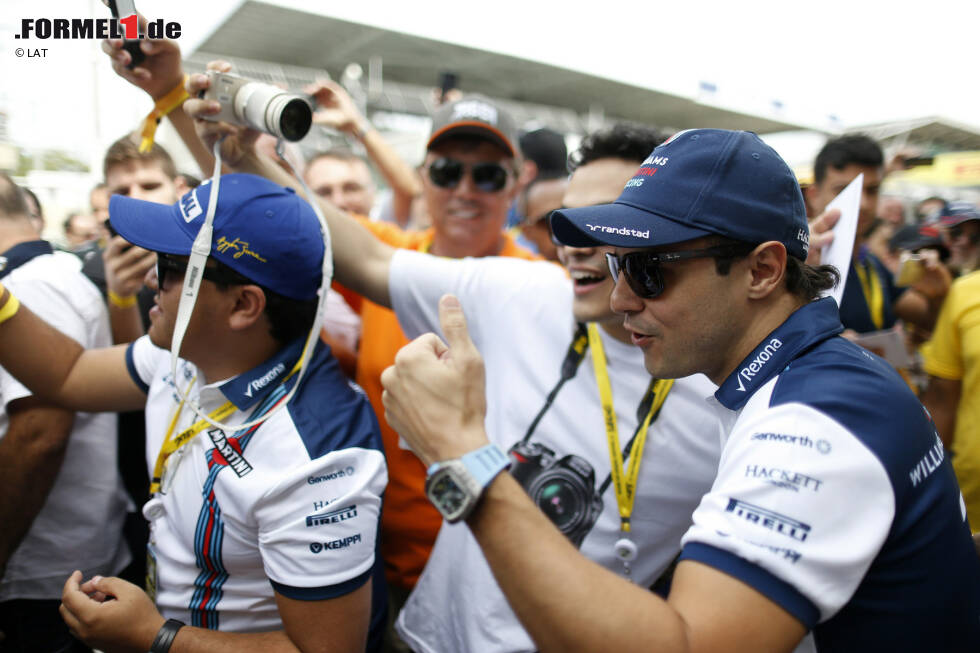 Foto zur News: Überrascht hat auch die große Anhängerschaft von Felipe Massa auf dem Fotodienst. Der Williams-Pilot kommt auf die zweitstärkste Anzahl nach Lewis Hamilton: Rund 707.000 Instagram-Fans. Insgesamt platziert sich der Brasilianer allerdings nur auf dem fünften Gesamtrang mit 2 Millionen Likes.