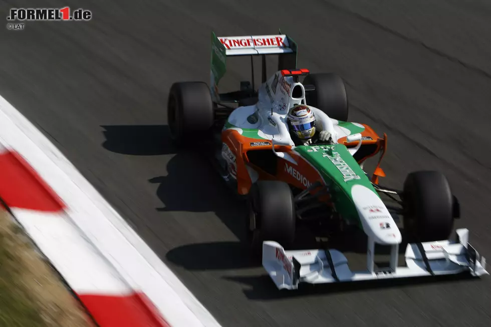 Foto zur News: Der Deutsche sitzt in seiner Karriere nie in einem Siegerauto. Sechs Jahre fährt er für Spyker beziehungsweise Force India, anschließend noch eine Saison für Sauber. Nicht einmal ein Podestplatz springt in all den Jahren heraus: Ein vierter Platz in Monza 2009 ist bis zu seinem Formel-1-Abschied sein bestes Ergebnis.