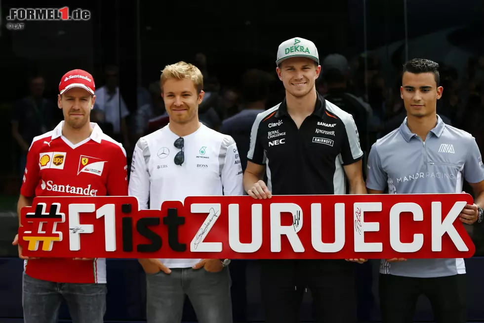 Foto zur News: Neben dem Ferrari-Piloten freuen sich auch Nico Rosberg, Nico Hülkenberg und Pascal Wehrlein auf das Comeback des Deutschland-Grand-Prix. &quot;Es war immer mein Traum, vor eigenem Publikum Formel 1 zu fahren&quot;, sagt der Manor-Pilot vor seinem ersten Heimrennen. Rund 60.000 Fans werden erwartet - mehr als 2014.