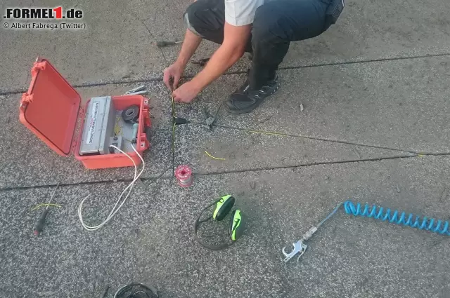 Foto zur News: Für Gesprächsstoff sorgen wieder einmal die Track-Limits. Am Hungaroring wird deren Überfahren erstmals elektronisch überwacht. Welches System technisch hinter diesem Monitoring steckt, zeigt der spanische Journalist Albert Fabrega auf seinem Twitter-Account. Followen (@AlbertFabrega) lohnt sich!