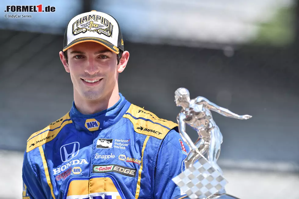 Foto zur News: Alexander Rossi (7 Grands Prix): Nachdem der US-Amerikaner in der Formel 1 nicht Fuß fassen kann, widmet er sich den IndyCars. Das stellt sich als goldener Schritt heraus. 2016 gewinnt er als Rookie völlig überraschend die 100. Auflage der 500 Meilen von Indianapolis.