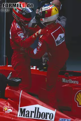 Foto zur News: Die Siege von Irvine und Fisichella waren ihre letzten in der Formel 1. Irvine erzielte 1999 drei weitere Siege in Australien, Österreich und Deutschland, jeweils für Ferrari. Neben seinem Sieg mit Renault in Sepang gewann Fisichella 2003 mit Jordan in Brasilien und 2005 mit Renault in Australien.