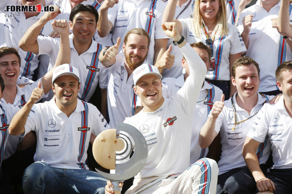 Foto zur News: 2014 nimmt die Karriere richtig Fahrt auf. Williams gelingt überraschend ein guter Wurf mit dem Auto. In Österreich fährt Bottas zum ersten Mal auf das Podium, fünf weitere Podestplätze folgen. Rang vier im WM-Endklassement ist bis heute sein bestes Ergebnis.