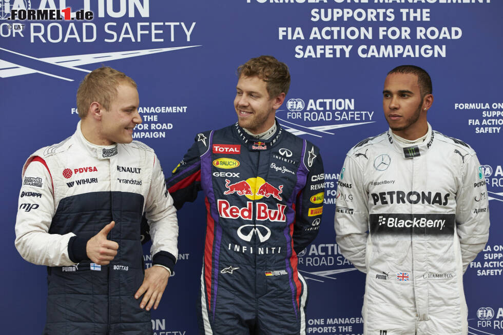 Foto zur News: Doch das ändert sich schlagartig in Kanada: Plötzlich ist Valtteri Bottas auf der Formel-1-Landkarte aufgetaucht. Rang drei im nassen Qualifying von Kanada sorgt für Staunen, auch wenn er das Ergebnis im Rennen nicht halten kann. Erste Punkte gibt es später mit Rang acht in Austin - die einzigen 2013.