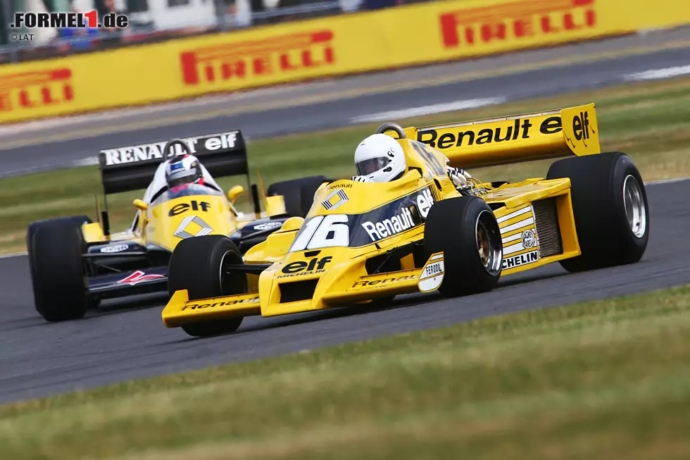 Foto zur News: Renault feiert 40 Jahre Formel 1 und fährt aus diesem Anlass wieder die klassischen Turbo-Renner auf. Wie schon in Monaco.