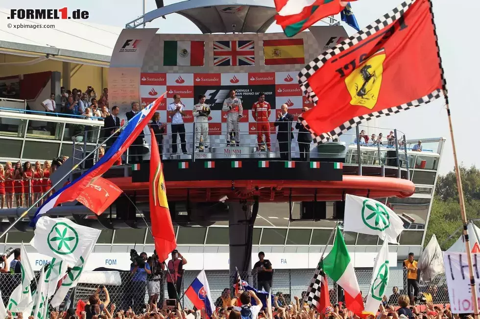 Foto zur News: Vettel und Hamilton stand hier fünfmal auf dem Podium, Räikkönen und Felipe Massa dreimal und Sergio Perez einmal.