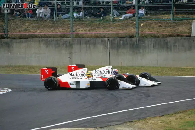 Foto zur News: Zwölfmal wurde in Japan die Fahrer-WM entschieden. James Hunt holte sich seinen einzigen Titel gleich beim allerersten Rennen in Fuji. Seither gab es in Suzuka Titelentscheidungen für Nelson Piquet (1987), Ayrton Senna (1988, 1990, 1991), Alain Prost (1989), Damon Hill (1996) und Mika Häkkinen (1998, 1999).