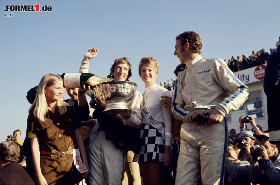 Foto zur News: Fünf Fahrern gelang ihr allererster Sieg in der Formel 1 beim US-Grand-Prix: Bruce McLaren 1959 in Sebring, Innes Ireland 1961 in Watkins Glen, Jochen Rindt 1969, Emerson Fittipaldi 1970 und Francois Cevert 1971 - ebenfalls allesamt in Watkins Glen.