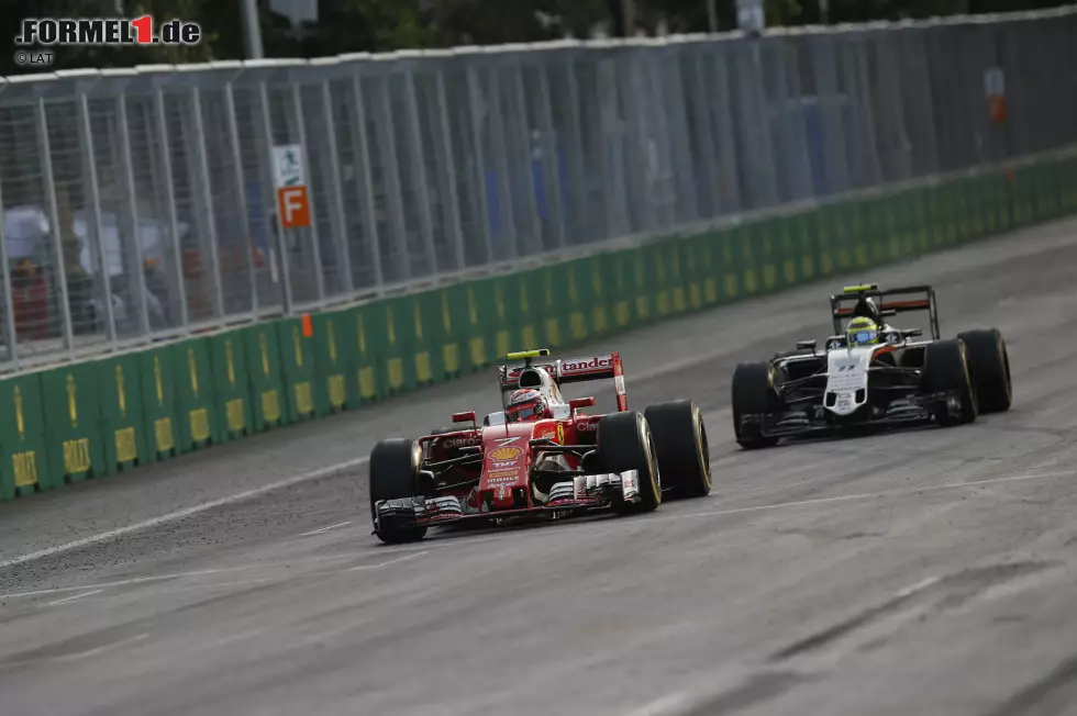 Foto zur News: Für einen Stadtkurs ungewöhnlich, dass die Startpositionen 2016 nicht für das Ergebnis entscheidend waren. Sergio Perez qualifizierte sich auf P2, wurde wegen Getriebestrafe auf P7 zurückversetzt. Trotzdem wurde er Dritter. Hamilton war Zehnter in der Startaufstellung und wurde Fünfter. Jenson Button verbesserte sich von P19 auf P11.