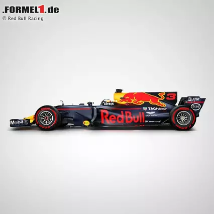 Foto zur News: Red Bull hatte seine Lösung bereits online präsentiert. Auch hier setzt man optisch auf die große Startnummer auf der Heckfinne, die ab 2018 jedoch verboten wird - damit müssen sich die Teams einen neuen Platz suchen. Bei Schwesterteam Toro Rosso ist das Kürzel auf dem Platz.