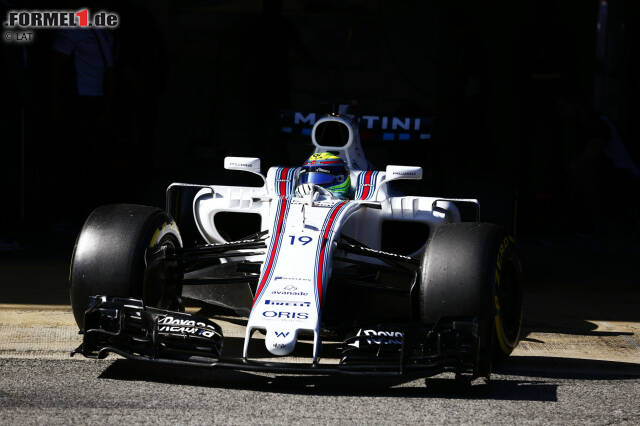 Foto zur News: Platz 9: Etwas überraschend landet der Williams-Mercedes FW40 so weit hinten. Die klassische Martini-Lackierung kann nicht viel retten. Nur 2,14 Prozent stimmten für das britische Auto.