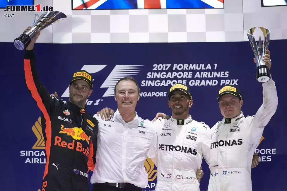 Foto zur News: Der Österreicher sagt aber auch: &quot;Das ist noch keine Vorentscheidung in der WM!&quot; Für den drittplatzierten Bottas schon: Ihm fehlen 51 Punkte auf Hamilton. Selbst Toto Wolff leuchtet ein, dass sich Mercedes jetzt auf eine Nummer 1 festlegen muss. Denn Vettel hat 2010 schon einmal gezeigt, wie gefährlich er sein kann, wenn er angezählt ist