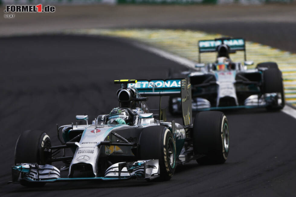 Foto zur News: 2014: Mercedes F1 W05 Hybrid / Fahrer: Lewis Hamilton, Nico Rosberg