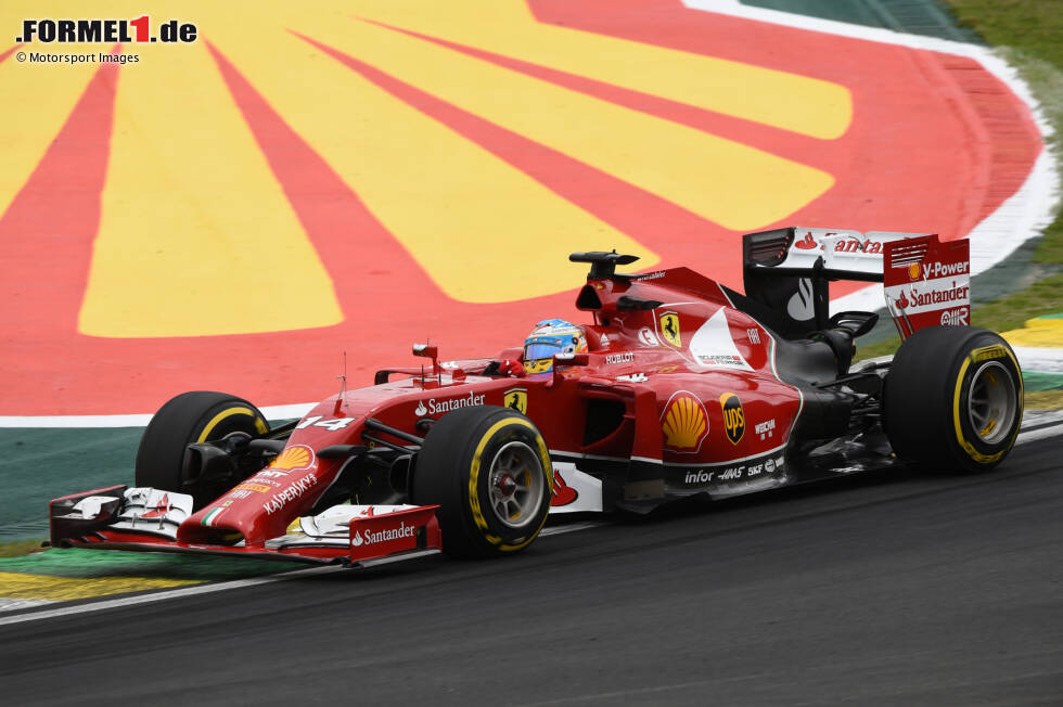 Foto zur News: 2014: Ferrari F14 T
WM-Ergebnis: 6. mit 161 Punkten (19 Rennen)