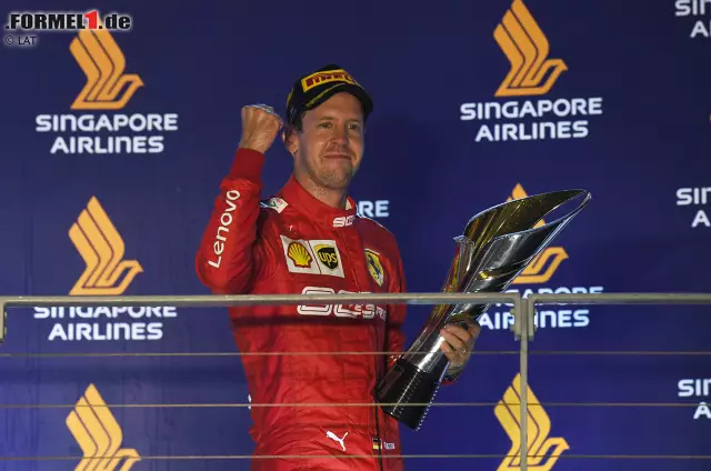 Foto zur News: 13. Sebastian Vettel - Letzter Sieg: Großer Preis von Singapur 2019 für Ferrari