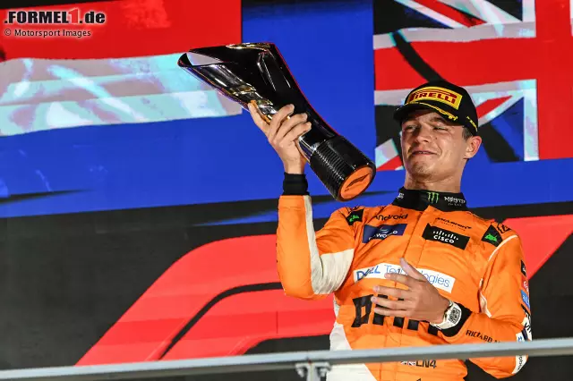 Foto zur News: 5. Lando Norris - Letzter Sieg: Großer Preis von Singapur 2024 für McLaren