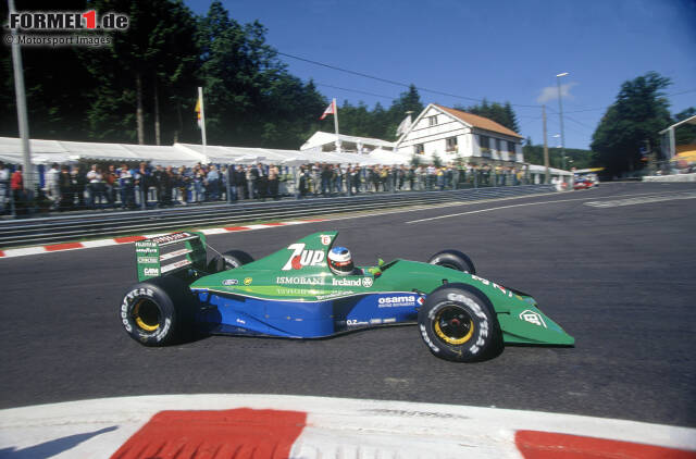 Das Team aus Silverstone, das heute Racing Point heißt, begann 1991 unter dem Namen Jorden. Im 191 fährt Michael Schumacher in Spa sein erstes Formel-1-Rennen.