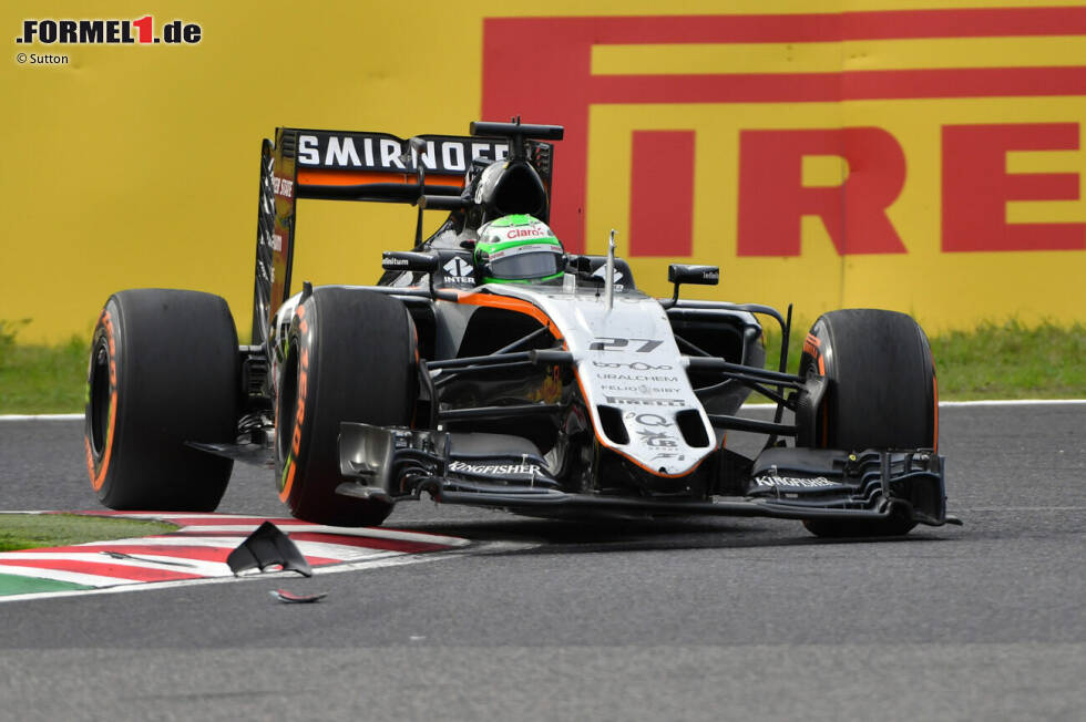 Foto zur News: 2016 wird mit dem VJM09 die bisher erfolgreichste Saison von Force India. Nico Hülkenberg und Sergio Perez bringen das Team auf Rang vier der Konstrukteurswertung.