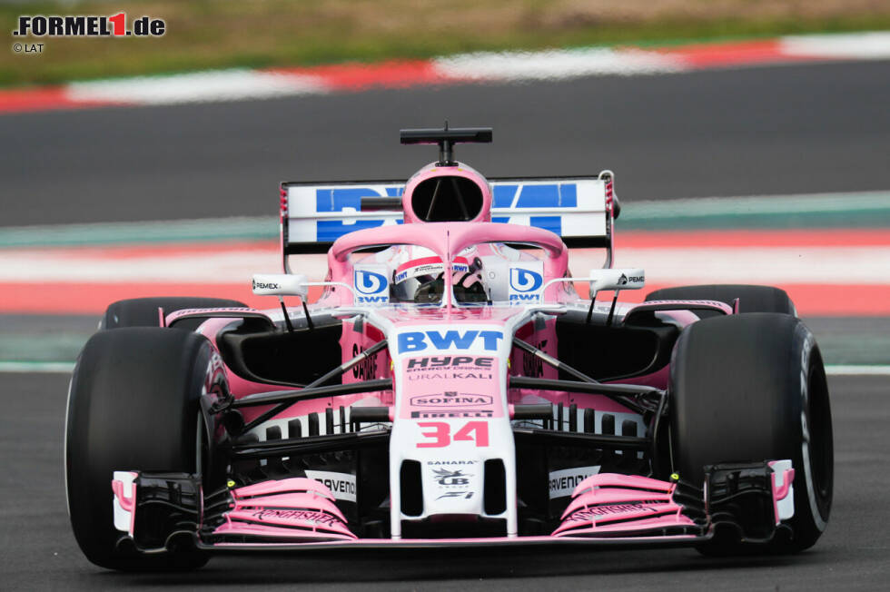 Foto zur News: Der VJM11 wird das letzte Formel-1-Auto von Force India, denn der wirtschaftlich schwer angeschlagene Vijay Mallya muss das Team Mitte des Jahres an Lawrence Stroll verkaufen, der es unter dem Namen Racing Point weiterführt - und am Ende P7 in der Konstrukteurswertung belegt.