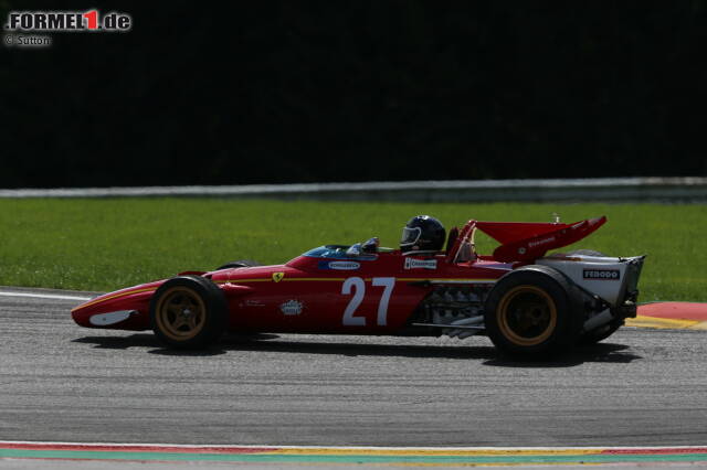 Foto zur News: Jacky Ickx im Ferrari 312B von 1970/1971 beim Showrun in Spa-Francorchamps