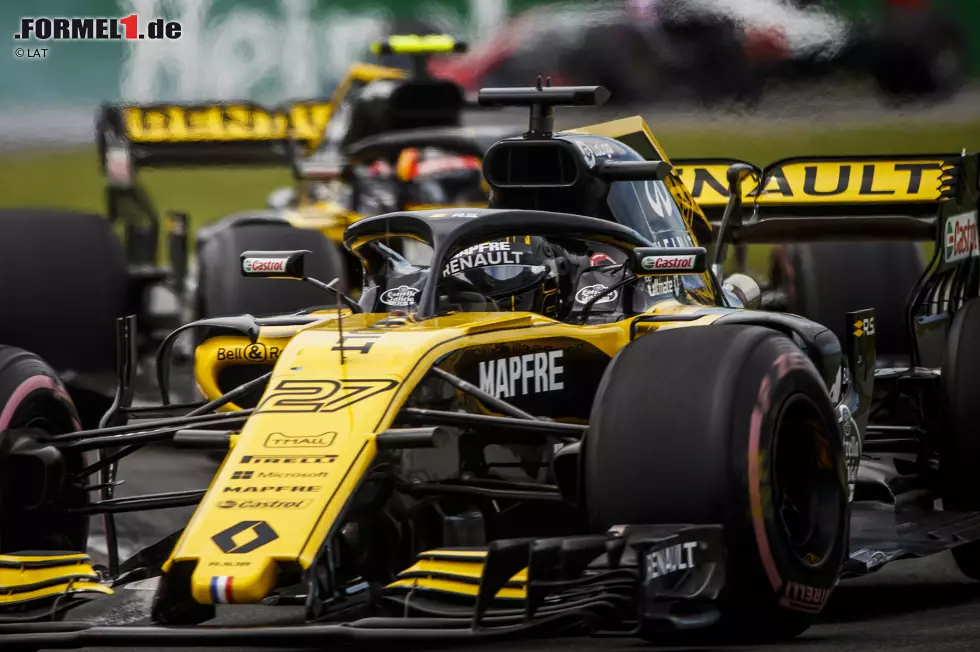 Foto zur News: Nico Hülkenberg (2): Nach schwierigen Trainings (Untersteuern) war der &quot;Hulk&quot; wieder einmal voll da, als es zählte, und distanzierte Sainz in Qualifying und Rennen. Am Start hat er eine Position gegen Ocon verloren, die ihm später wieder geschenkt wurde. Mehr als Platz sieben ist mit dem Renault derzeit nicht drin.