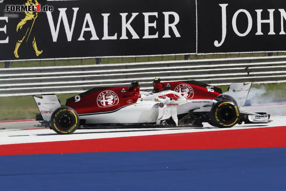 Foto zur News: Charles Leclerc (2): Überragend, wie er am Start seinen Instinkten folgte und gegen Ocon fightete. Sein Speed steht sowieso schon lange nicht mehr zur Diskussion. Dafür, dass ihn Grosjean einfach abgeschossen hat, kann er nichts.