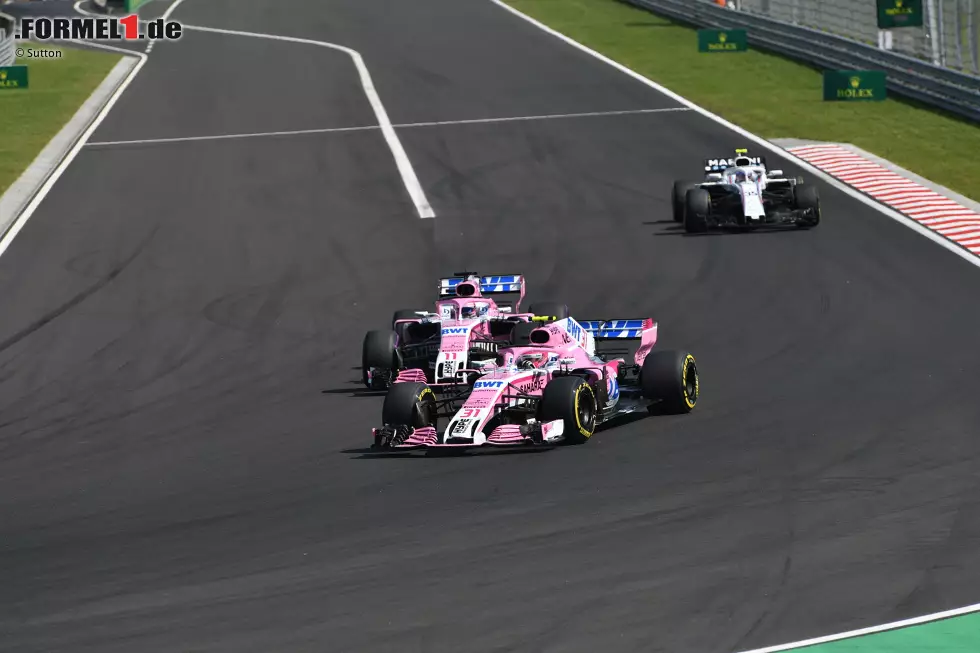 Foto zur News: Esteban Ocon (4): Die Frage ist: Wie gut - oder eher schlecht - war der Force India an diesem Wochenende? Denn dass auch Ocon in Qualifying und Rennen weit hinten war, spricht eher gegen das Fahrzeug. Beide Fahrer gleich zu bewerten, ist in einem höhepunktlosen Rennen die logische Konsequenz.