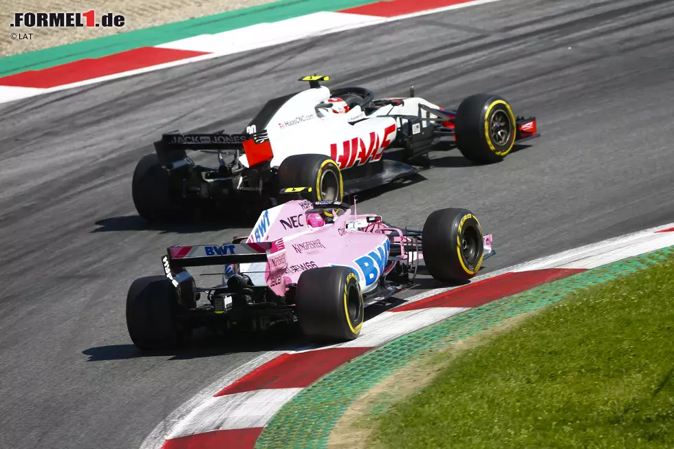 Foto zur News: Esteban Ocon (3): Heimlich, still und leise sammelt der Franzose seine WM-Punkte und etabliert sich dabei immer mehr als Nummer 1 bei Force India. Gegen die starken Haas hatte er letztendlich keine Chance. Nach hinten aber alles im Griff.