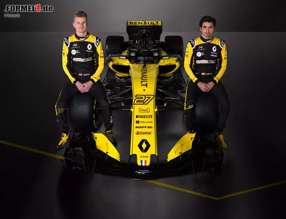 Foto zur News: 2018: Erstmals nur virtuell präsentierte Renault seinen R.S.18 - mit Fotos aus dem Studio in Enstone.