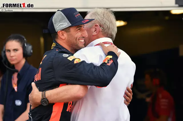 Foto zur News: Erster Gratulant nach dem Rennen: Helmut Marko. "Du warst unglaublich", schwärmt der sonst so coole Österreicher.