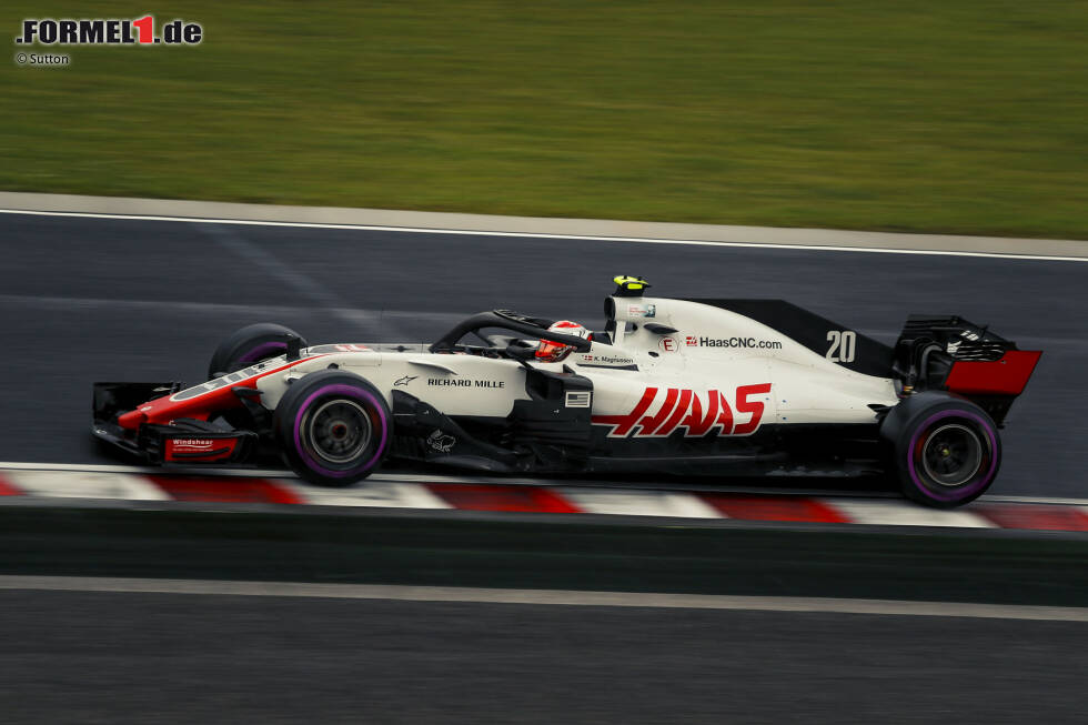 Foto zur News: Haas 2018: Romain Grosjean, Kevin Magnussen