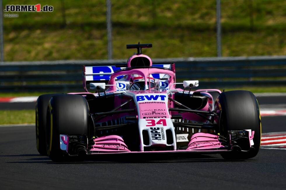 Foto zur News: Force India 2018: Sergio Perez, Esteban Ocon