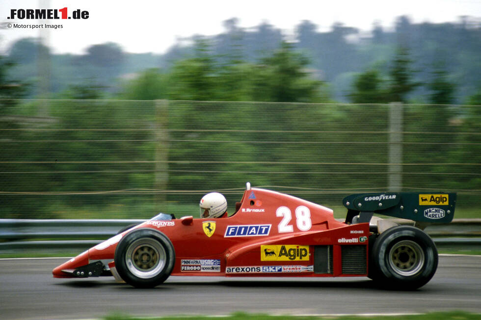 Foto zur News: 1983: Ferrari 126C2B; Fahrer: René Arnoux, Patrick Tambay