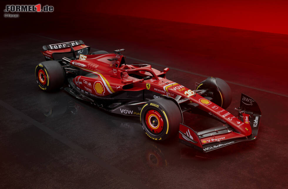 Foto zur News: 2024: Ferrari SF-24; Fahrer: Charles Leclerc, Carlos Sainz