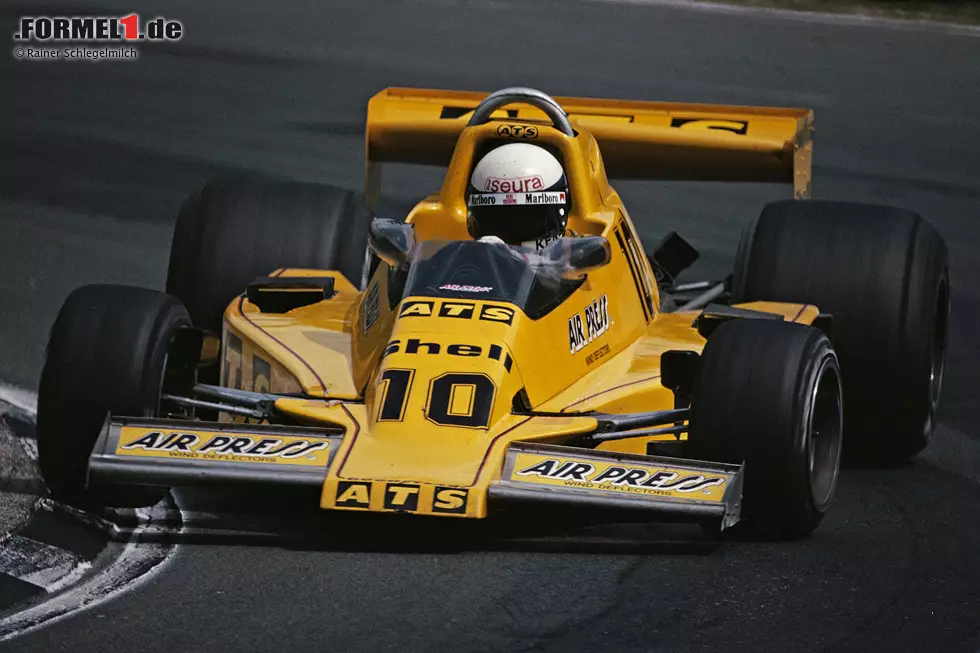 Foto zur News: Keke Rosberg (Theodore/ATS): Auch der Finne fährt in seinem Debütjahr 1978 gleich für zwei Hinterbänkler. Kurz zusammengefasst: In 14 Rennen holt er kein Punkte, scheitert einmal in der Qualifikation und sogar viermal in der Vorqualifikation. Klingt nicht nach einem zukünftigen Weltmeister ...