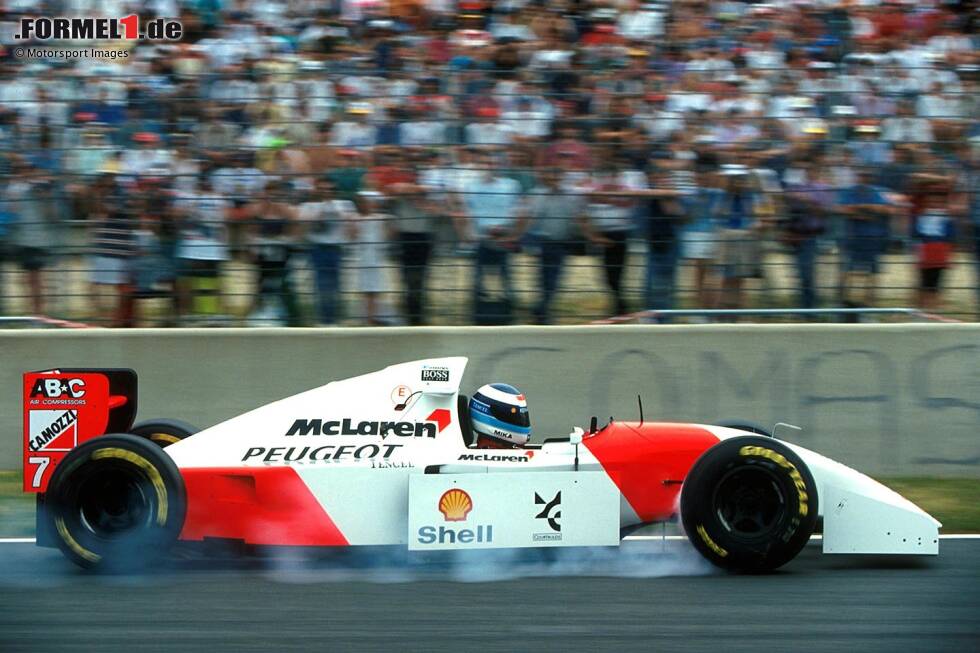 Foto zur News: 1994: McLaren-Peugeot MP4/9; Fahrer: Mika Häkkinen, Martin Brundle, Philippe Alliot