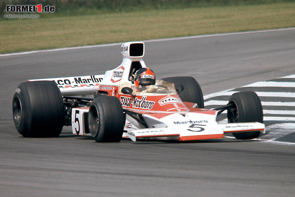 Foto zur News: 1973-1978: McLaren-Ford M23; Fahrer: Denis Hulme, Emerson Fittipaldi, Mike Hailwood, David Hobbs, Jochen Mass, James Hunt, Gilles Villeneuve