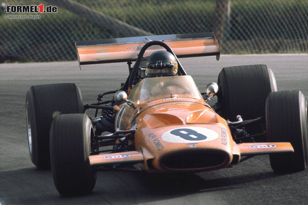 Foto zur News: 1970: McLaren-Ford M14D; Fahrer: Bruce McLaren, Denis Hulme, Peter Gethin, Dan Gurney, Andrea de Adamich