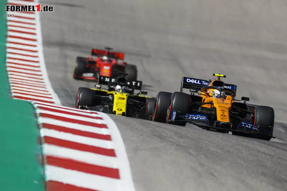 Foto zur News: Lando Norris (2): Wenn wir Sainz loben, muss auch Norris gelobt werden - wie schnell und abgeklärt der Youngster inzwischen seine Rennen bestreitet, ist beeindruckend. Austin war eine seiner besseren Vorstellungen. Auch wenn er selbst noch Luft nach oben sieht.