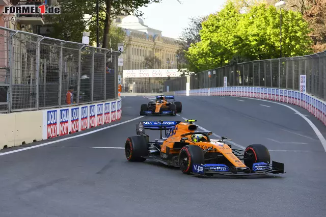 Foto zur News: Lando Norris (2): Im Qualifying schneller als Sainz, und auch im Rennen wäre er vor dem Spanier gelandet, wenn das Team sich bei seiner Strategie nicht verpokert hätte. Kleines Trostpflaster: Von uns gibt's dafür eine bessere Note als für den erfahreneren Teamkollegen.