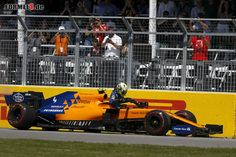 Foto zur News: Lando Norris (2): Top 10 im McLaren, im Rennen auf Punktekurs, und das auf einer fahrerisch anspruchsvollen Strecke wie Montreal - sehr viel mehr kann man von einem Nachwuchspiloten in seinem Alter nicht erwarten. Der Bremsdefekt: Pech. Sonst wären sichere Punkte rausgesprungen.