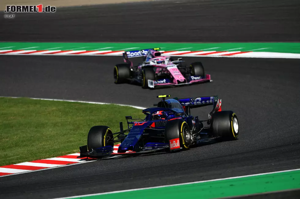 Foto zur News: Pierre Gasly (2): Japan liegt ihm einfach, das hat er schon 2018 bewiesen. Im Qualifying starker Neunter, im Rennen starker Achter. Die Kollision mit Perez war unnötig, doch seinen Platz hätte er auch ohne den Systemfehler im Ziel behalten. Bei Toro Rosso fährt er befreiter als bei Red Bull.