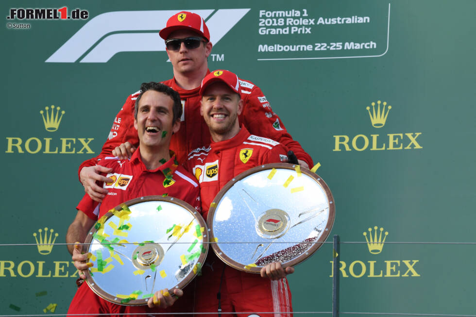 Foto zur News: #5 - Sebastian Vettel und Kimi Räikkönen (Ferrari, 2015-2018): 81