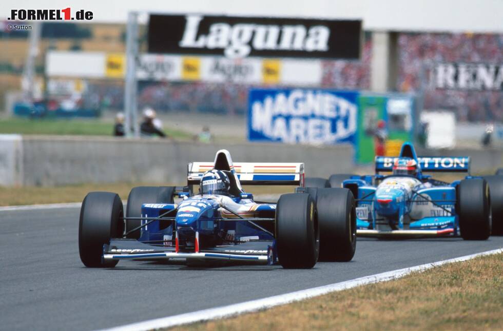 Foto zur News: Der FW17 gilt als bestes Auto seines Jahrgangs. Aber gegen den überragenden Michael Schumacher hat Damon Hill 1995 letztendlich keine Chance.