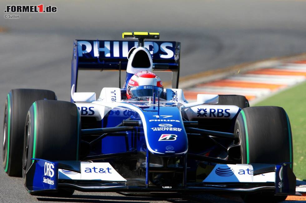 Foto zur News: 2009 ist Williams längst auf dem absteigenden Ast. Wegen der Toyota-Motoren sitzt ein gewisser Kazuki Nakajima im Cockpit.