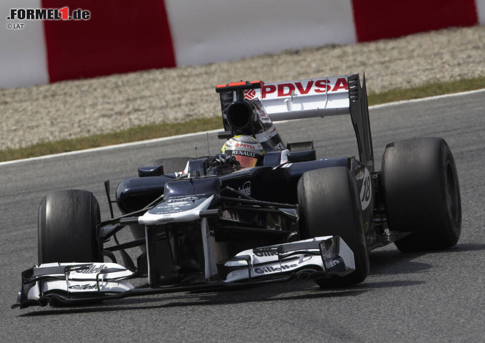 Foto zur News: Dass der Venezolaner auch Autofahren kann, beweist er mit dem sensationellen Sieg im FW34 in Barcelona 2012. Es ist bis heute der letzte Triumph des Williams-Teams.