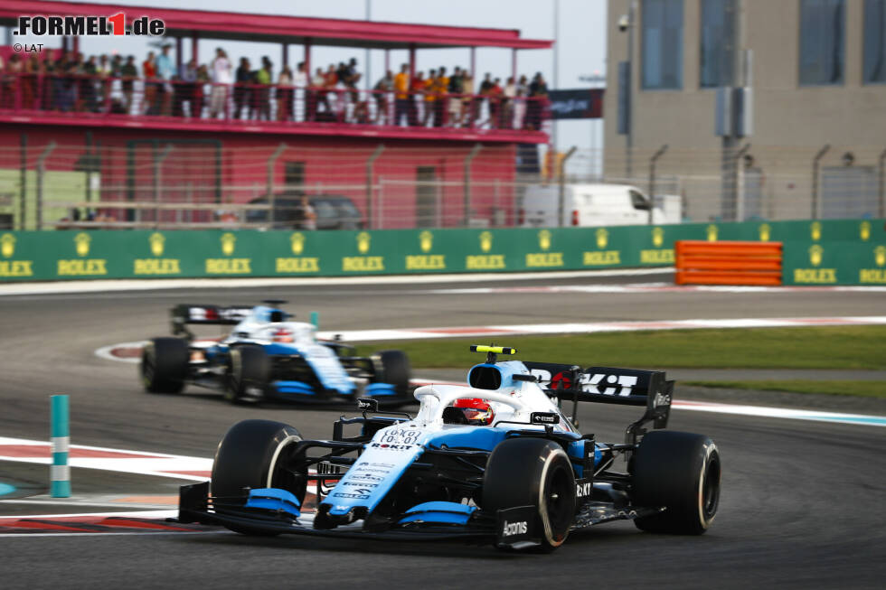 Foto zur News: 2019 taucht auf dem FW42 dann mit dem Handy-Hersteller RoKIT ein neuer Hauptsponsor und damit eine weiß-schwarz-hellblaue Lackierung auf.